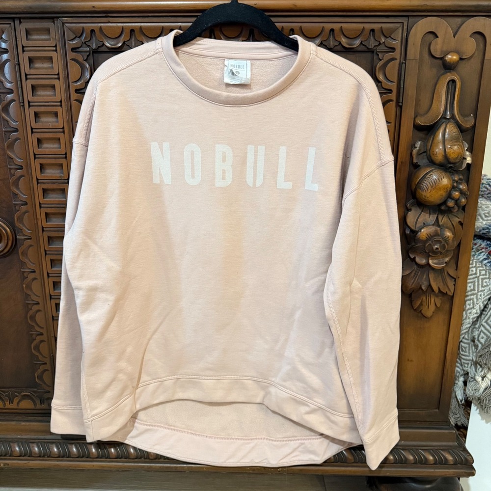 NOBULL Pink Mauve Pullover Sweatshirt Long‎ Sleeve Blouse Top Workout Athletic S